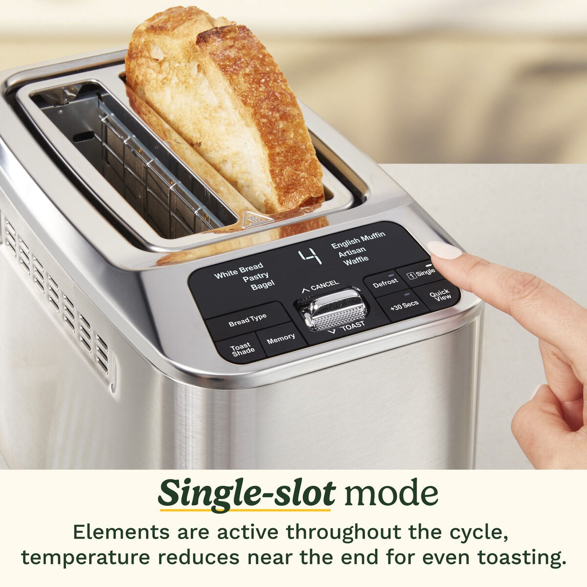 2-Slice Motorized Digital Toaster