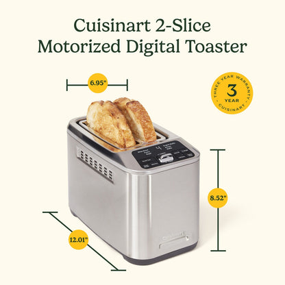 2-Slice Motorized Digital Toaster