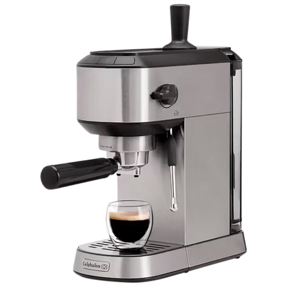 Calphalon Compact Stainless Steel Espresso Machine with Milk Frother