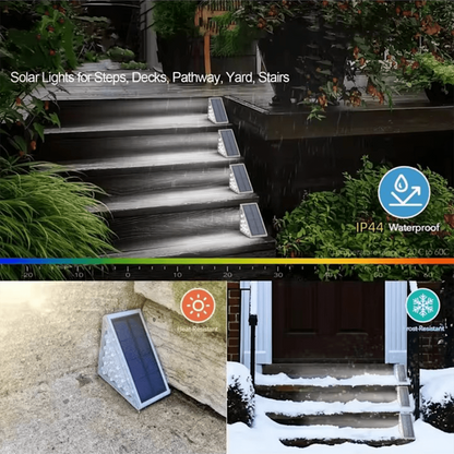 6-Pack: Infinite Basics Triangle Solar LED Step Lights