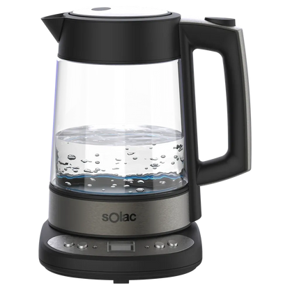 SOLAC Aroa Premium Adjustable Temperature Cordless Glass Kettle