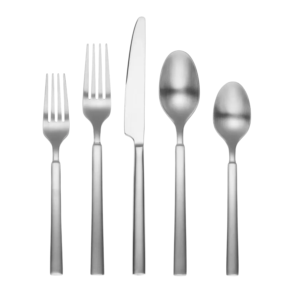 Cambridge 45-Piece Gailann Satin Stainless Steel Flatware Set with Caddy