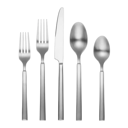 Cambridge 45-Piece Gailann Satin Stainless Steel Flatware Set with Caddy