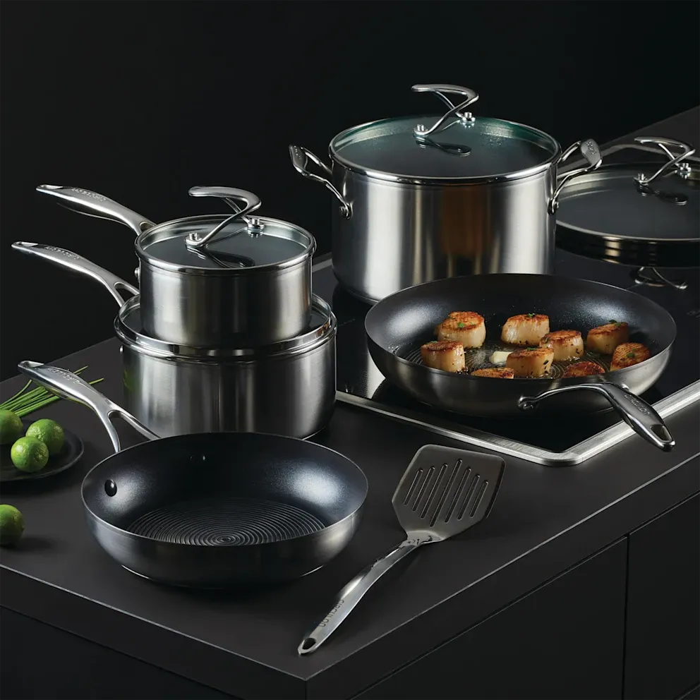 Circulon SteelShield 10-Piece Stainless Steel Nonstick Cookware Set