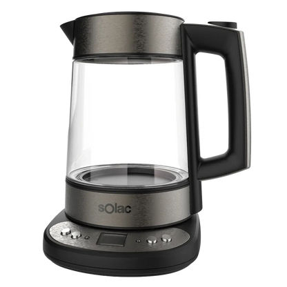 SOLAC Aroa Premium Adjustable Temperature Cordless Glass Kettle
