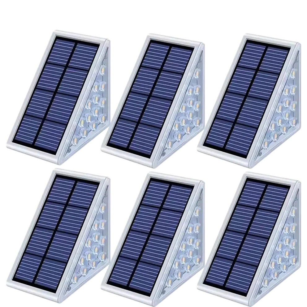 6-Pack: Infinite Basics Triangle Solar LED Step Lights