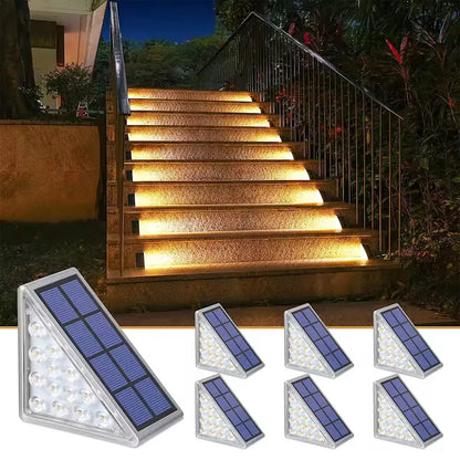 6-Pack: Infinite Basics Triangle Solar LED Step Lights