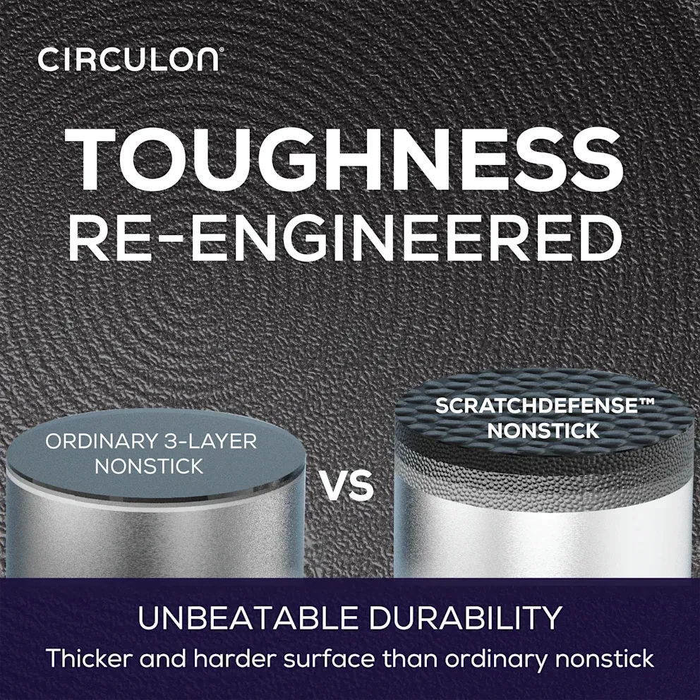 Circulon 8-Piece A1 ScratchDefense Nonstick Cookware Set