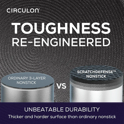 Circulon 8-Piece A1 ScratchDefense Nonstick Cookware Set