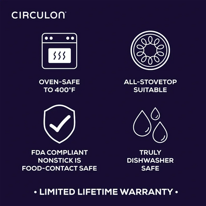 Circulon 8-Piece A1 ScratchDefense Nonstick Cookware Set