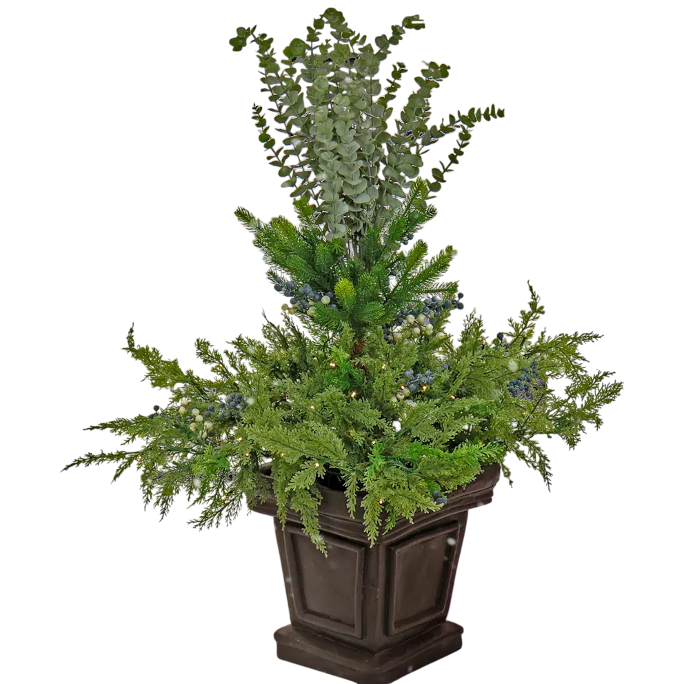 National Tree Company 48" Core Greenery Decorated Core Urn