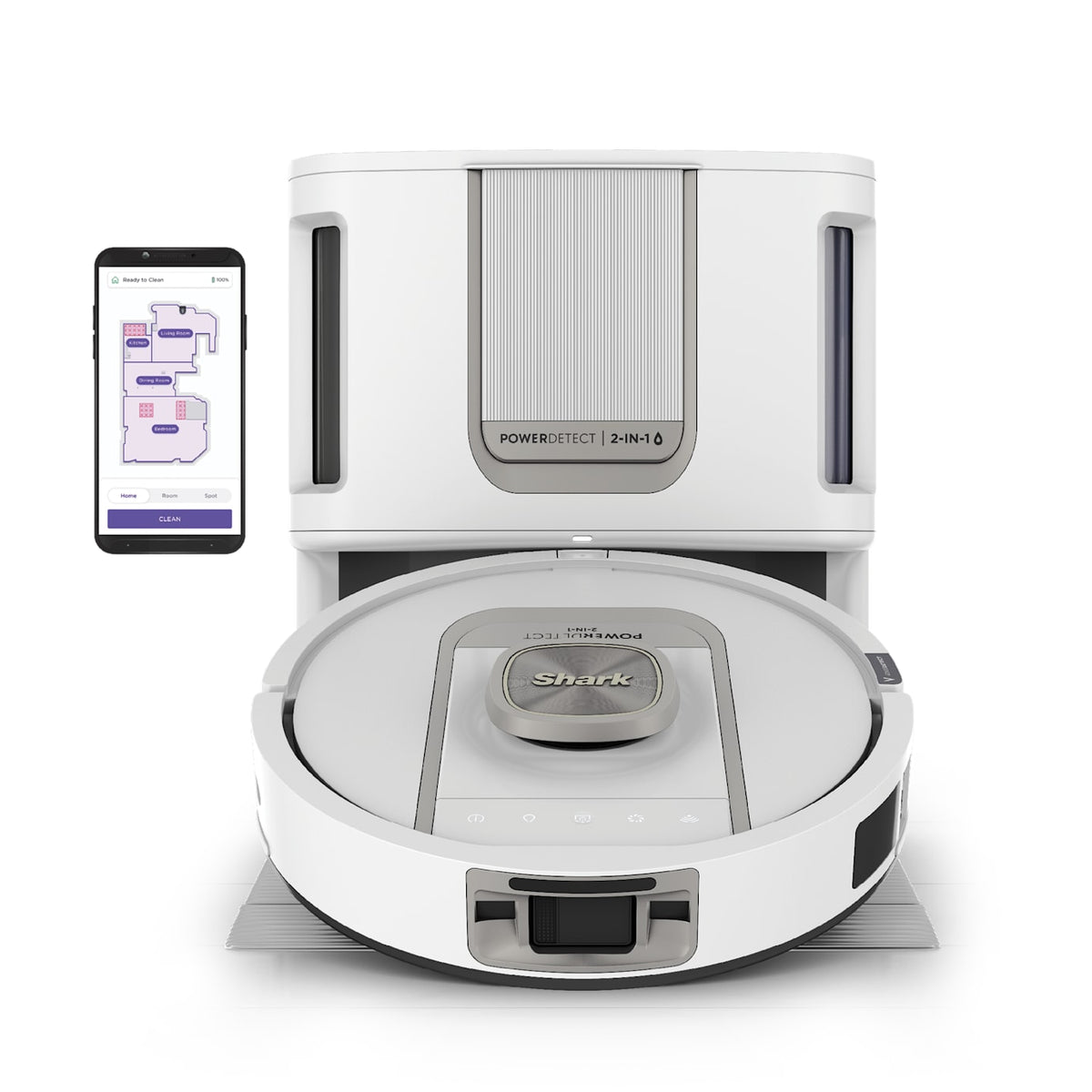 Shark PowerDetect™ ThermaCharged™ Robot Vacuum and Mop in White