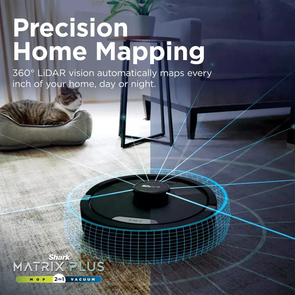 Shark 2-in-1 Robot Vacuum with Self-Empty Base (Refurbished)