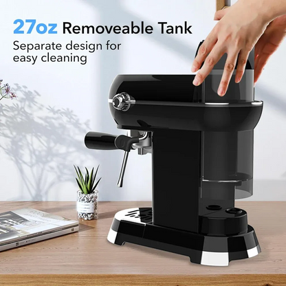 HBN 20Bar Compact Espresso Machine with Milk Frother