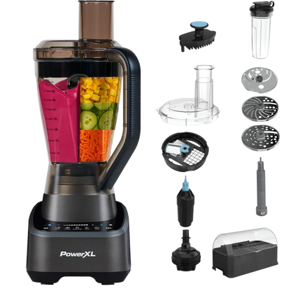PowerXL SensiMax 1500W Blender &amp; Food Processor with Travel Cup