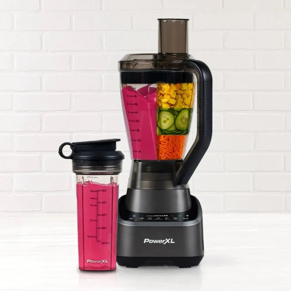 PowerXL SensiMax 1500W Blender &amp; Food Processor with Travel Cup