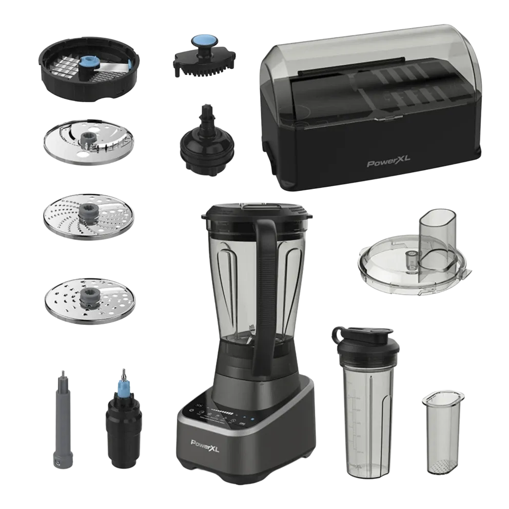PowerXL SensiMax 1500W Blender &amp; Food Processor with Travel Cup